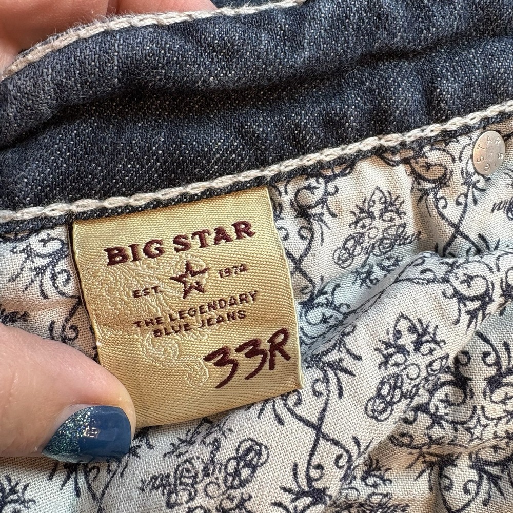 Big Star Women 33R Blue Jeans Maddie Mid Rise Y2K Denim Lycra - Picture 15 of 16